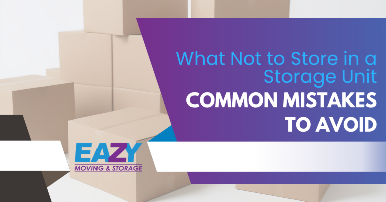 What Not to Store in a Storage Unit Common Mistakes to Avoid